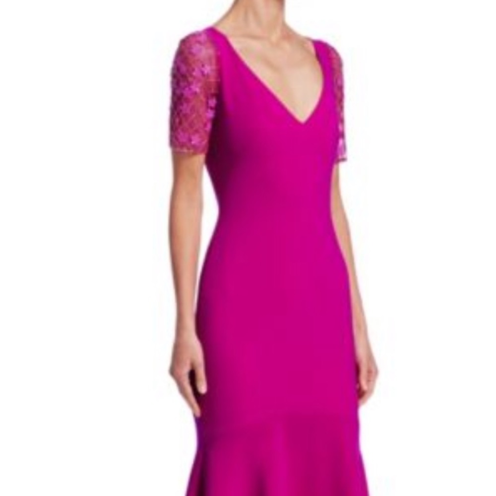 Theia fuschia dress sz 10